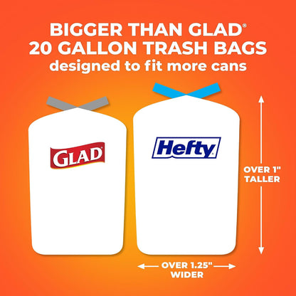 Hefty Ultra Strong 20 Gallon XL Kitchen Bin Bags, Lavender Vanilla, 80 Count - view 3