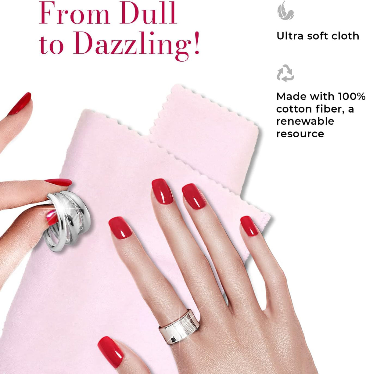 Connoisseurs Extra Large Silver Polishing Cloth, 14 x 14 Inches - view 3