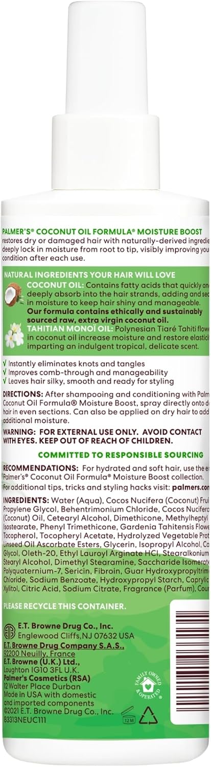 Palmer's Coconut Oil Leave-In Conditioner Spray 8.5 oz (Pack of 2) - view 3