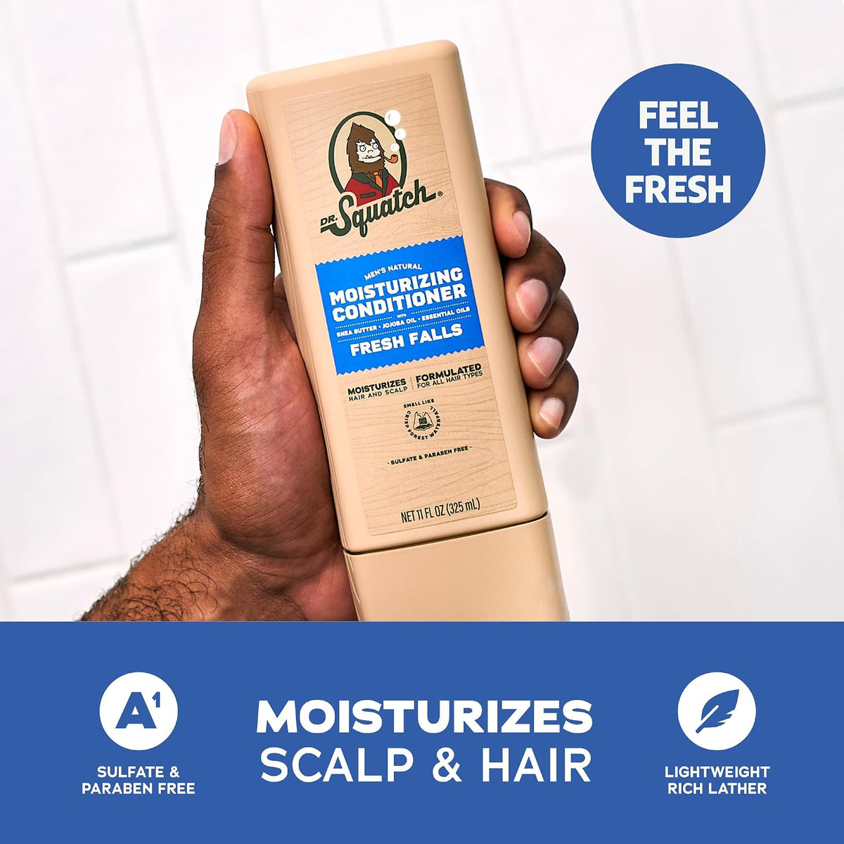 Dr. Squatch Natural Men's Shampoo & Conditioner Set Fresh Falls - view 2