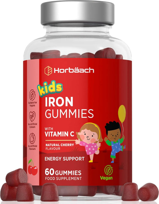 Horbaach Kids Iron Gummies with Vitamin C - Cherry Flavour