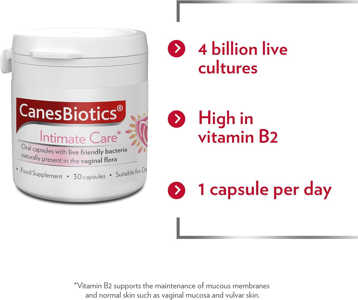 Canesten CanesBiotics Vaginal Flora Probiotic Capsules 30 Count - view 2