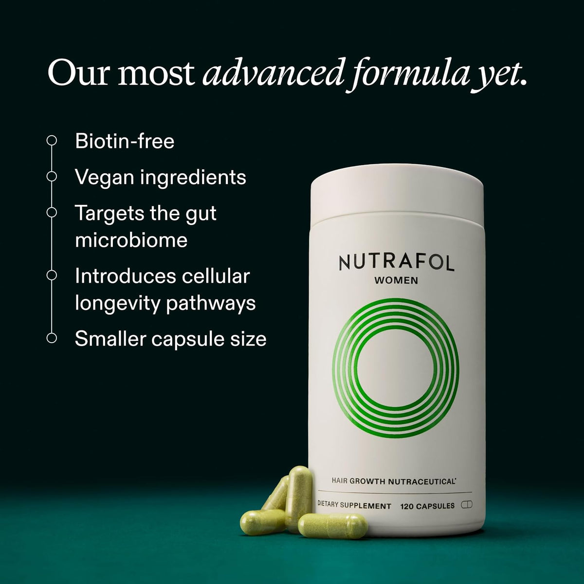 Nutrafol Women Hair Growth Supplement, Ages 18-44, 1-Month Supply - view 4