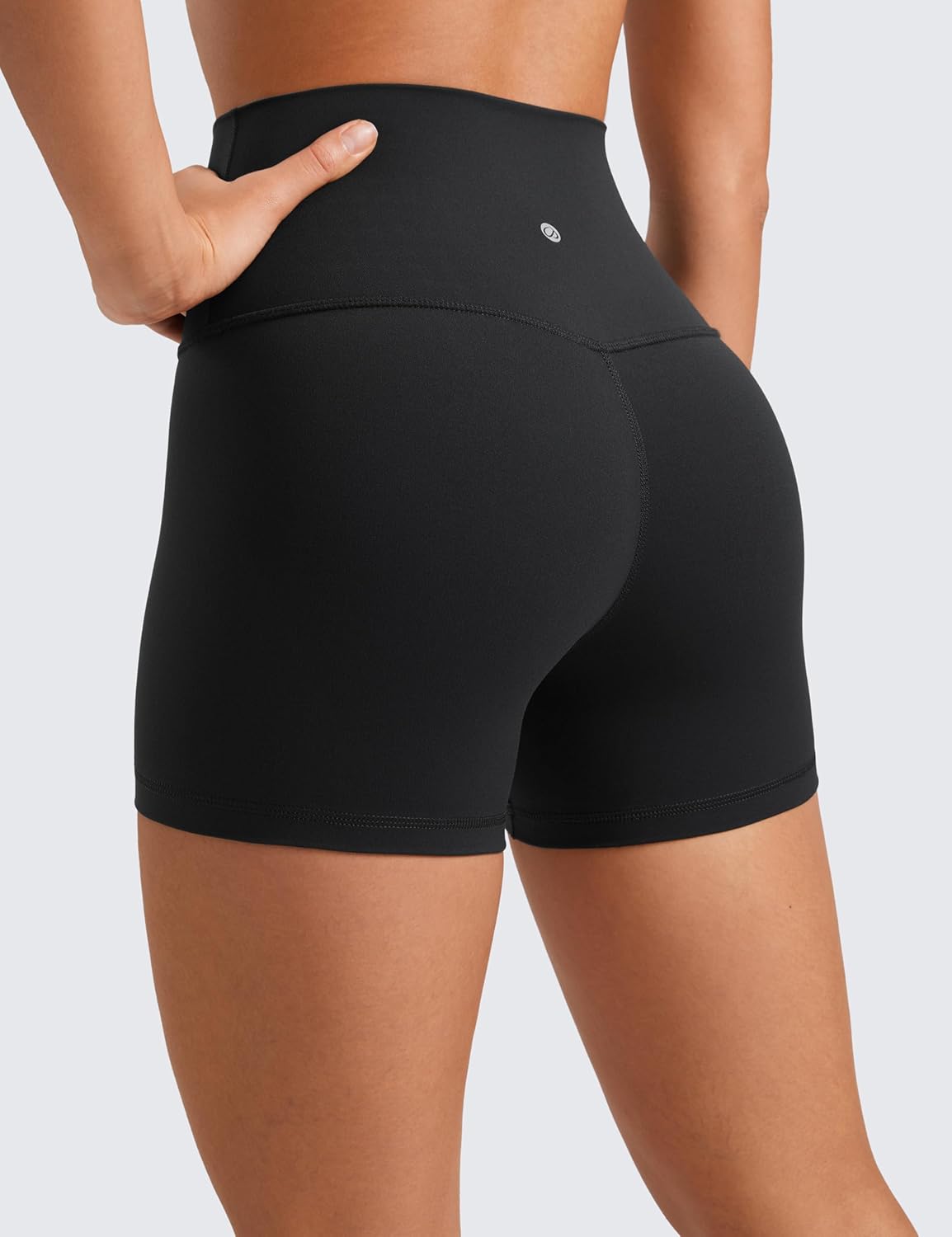 CRZ YOGA Butterluxe Biker Shorts 4" Black - Medium - view 2