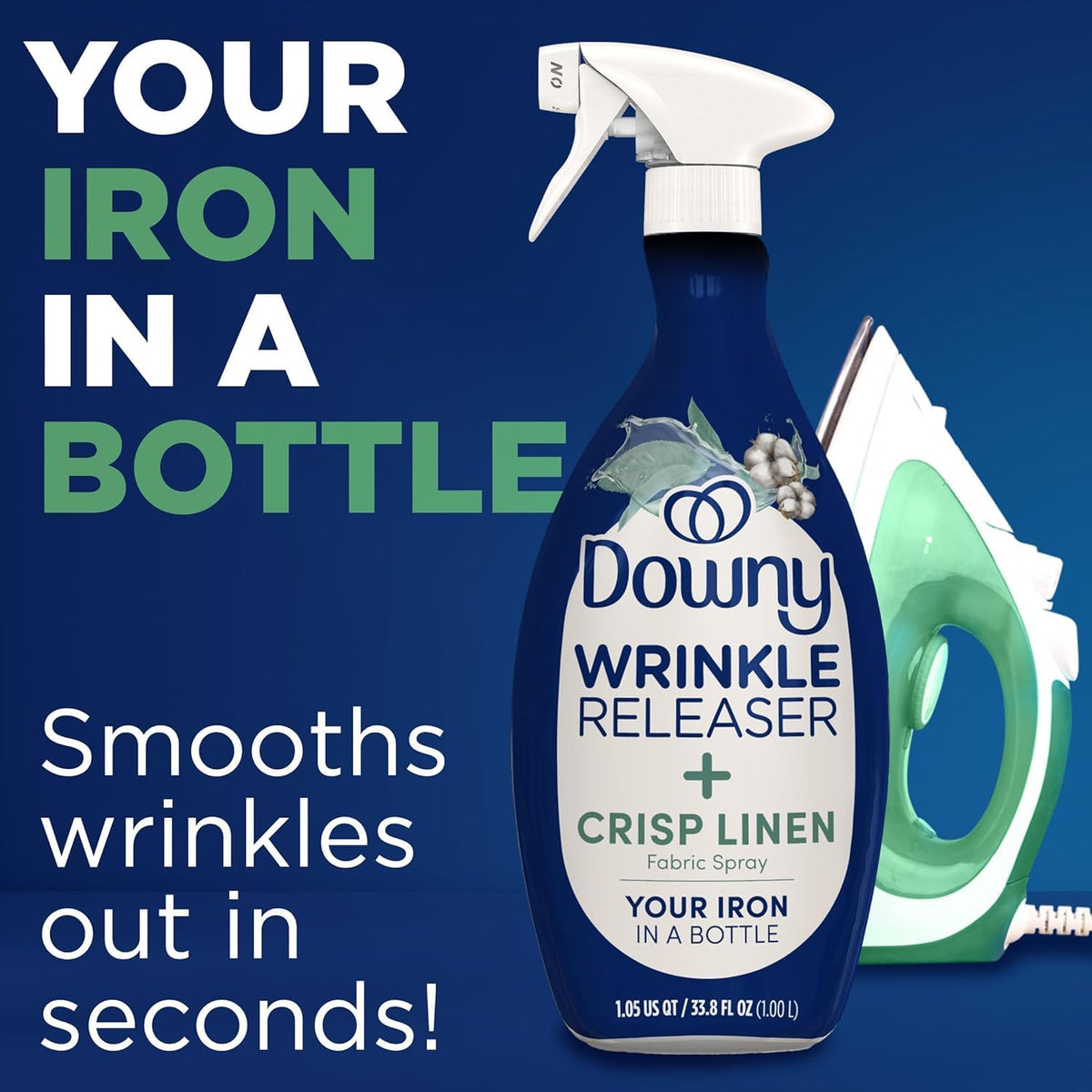 Downy Wrinkle Releaser Fabric Refresher Crisp Linen 1 L (33.8 fl oz) - view 4