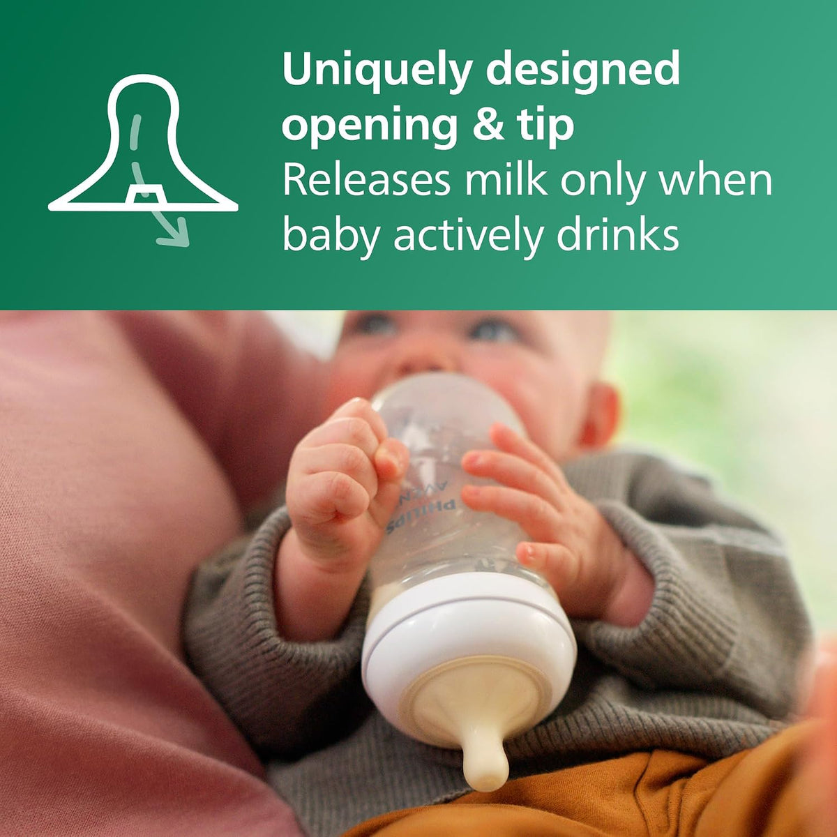 Philips Avent Natural Glass Baby Bottles, Medium Flow, 8 oz (240 ml), Pack of 4 - view 4