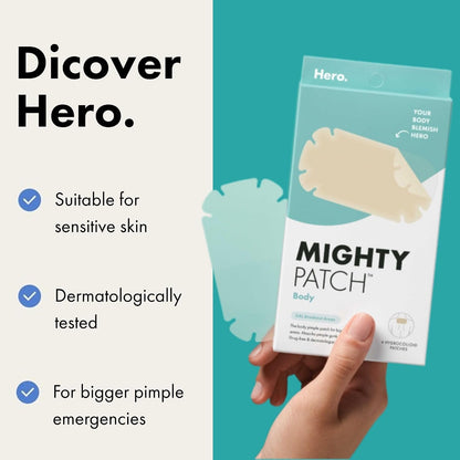 Hero Mighty Patch Body XXL Hydrocolloid Patches, 4 Count - view 6
