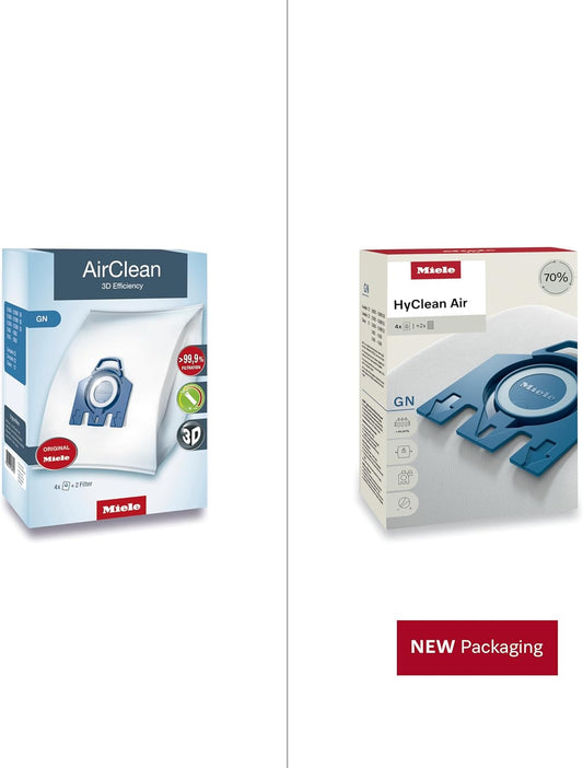 Miele GN HyClean Air Vacuum Cleaner Bags, 4-Pack with Filters - view 2
