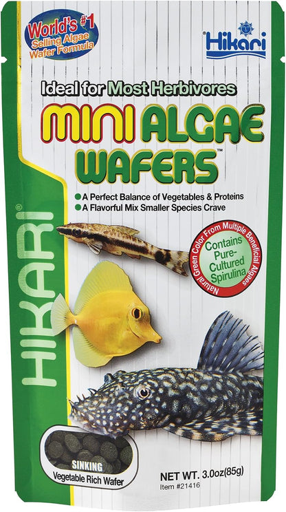 Hikari Tropical Mini Algae Wafers Fish Food 3 oz (85 g)