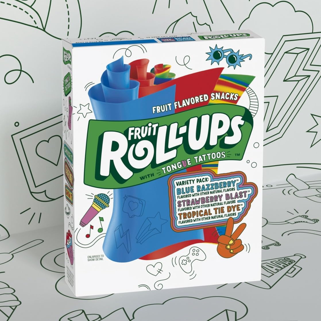 Fruit Roll-Ups Variety Pack, 3 Boxes x 10 Rolls (3 x 141g) - view 6
