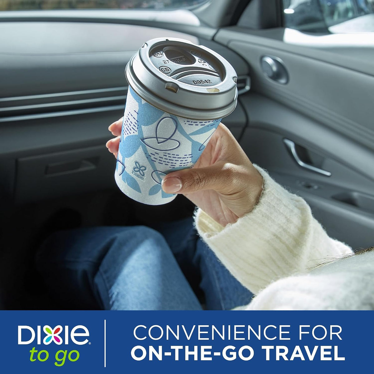 Dixie To Go Insulated Paper Coffee Cups with Lids, 12 oz (360 ml), 14 Count - view 5