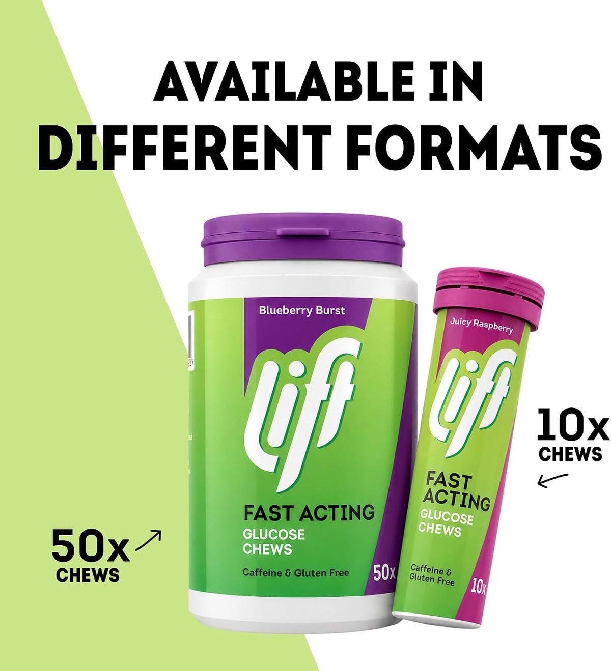 Lift Fast Acting Glucose Tablets, Mixed Berry, 6 Tubs of 10 - view 6