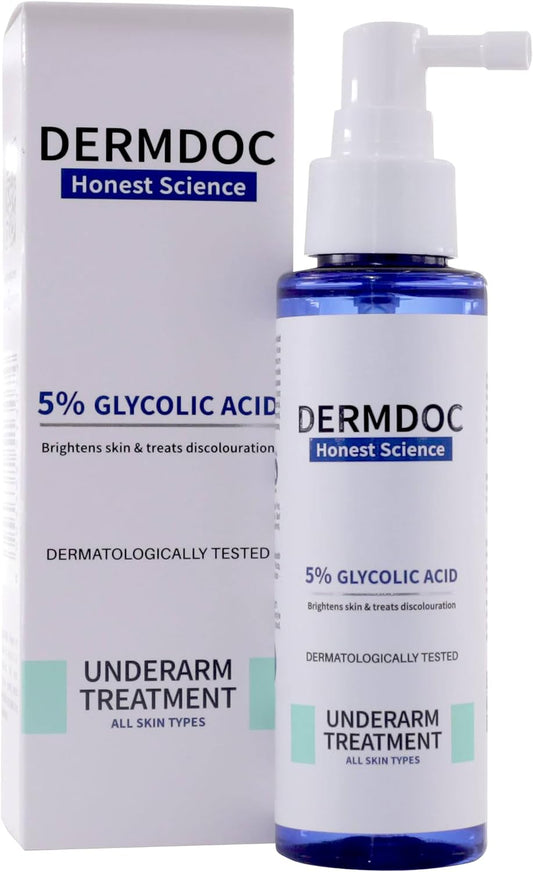 DERMDOC 5% Glycolic Acid Underarm Spray 100ml (3.38 fl oz)