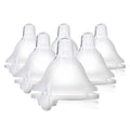 Evenflo Feeding Balance + Wide Neck Silicone Teats Medium Flow 3m+, Pack of 6