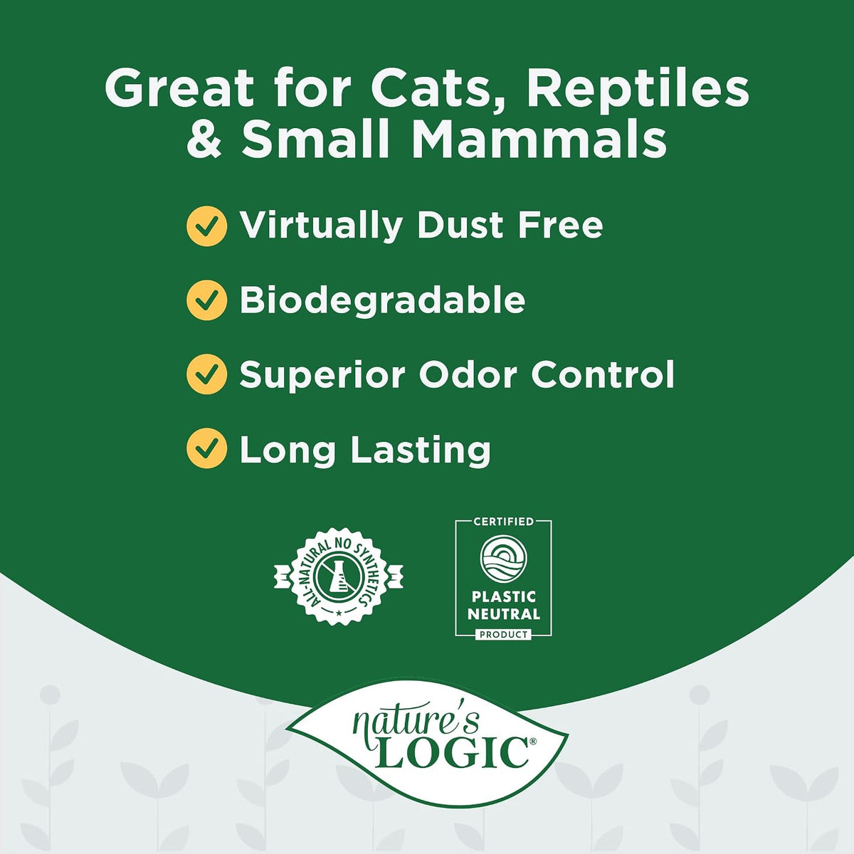 Nature's Logic Pine Pellet Cat Litter, 100% Natural, Unscented, 12 lb - view 4