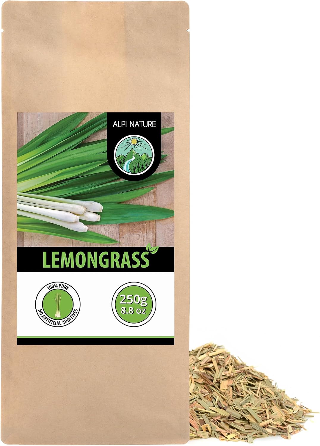 Alpi Nature Lemongrass Tea 250 g Dried Cut Leaves — product view