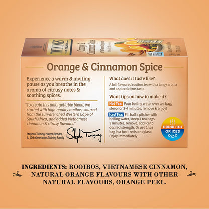 Twinings Orange and Cinnamon Spice Herbal Tea 20 Teabags - view 4