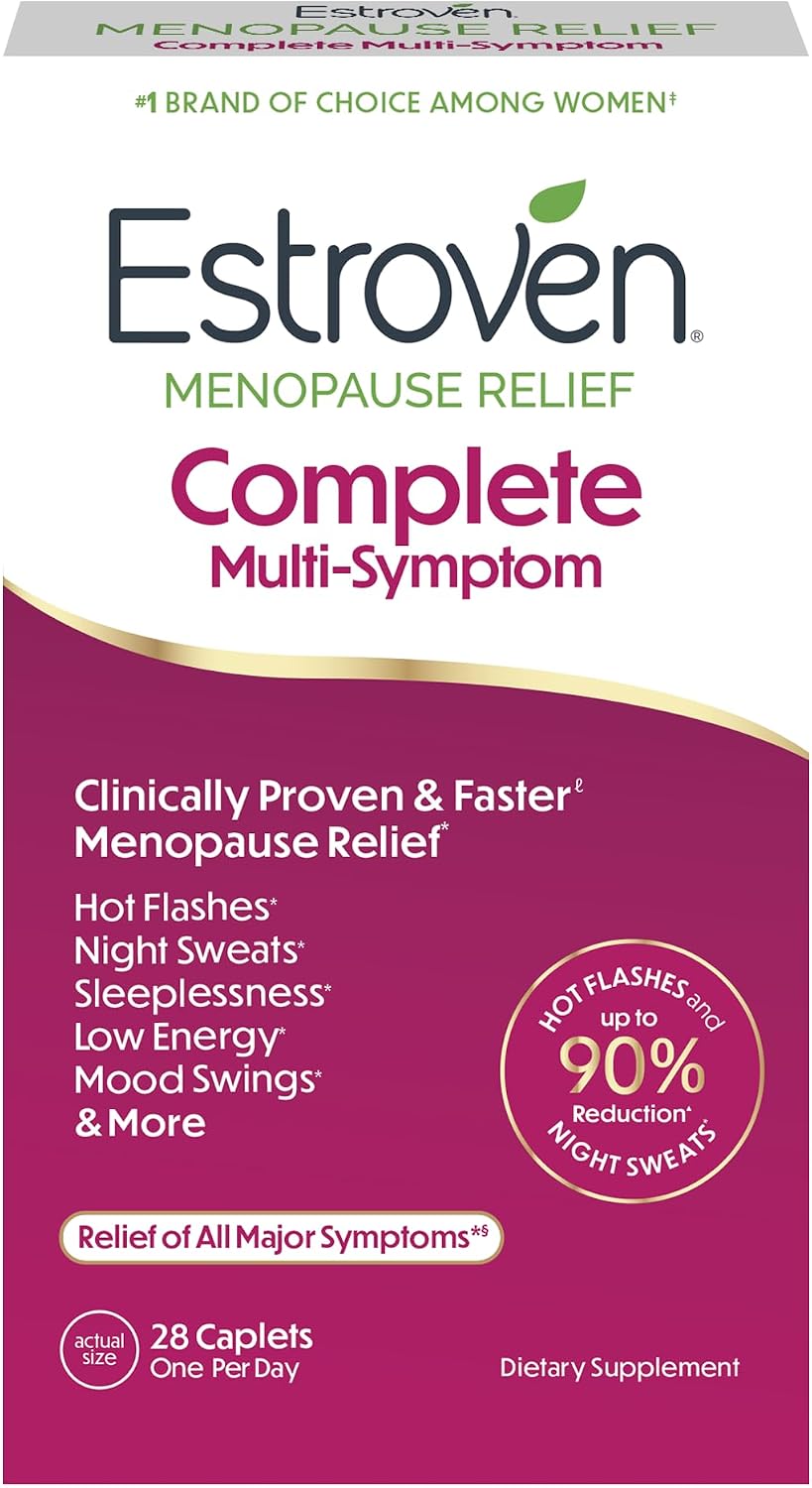 Estroven Complete Multi-Symptom Menopause Supplement for Women, 28 Count — product view
