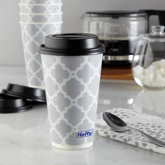 Hefty Insulated Paper Hot Cups with Lids, 16 oz (480 ml), 20 Count - view 2