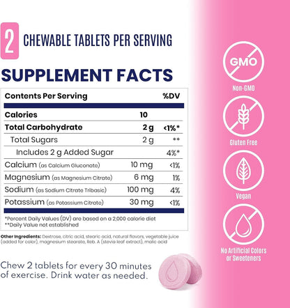SaltStick Electrolyte FastChews, Pink Lemonade, 60 Chewable Tablets - view 3