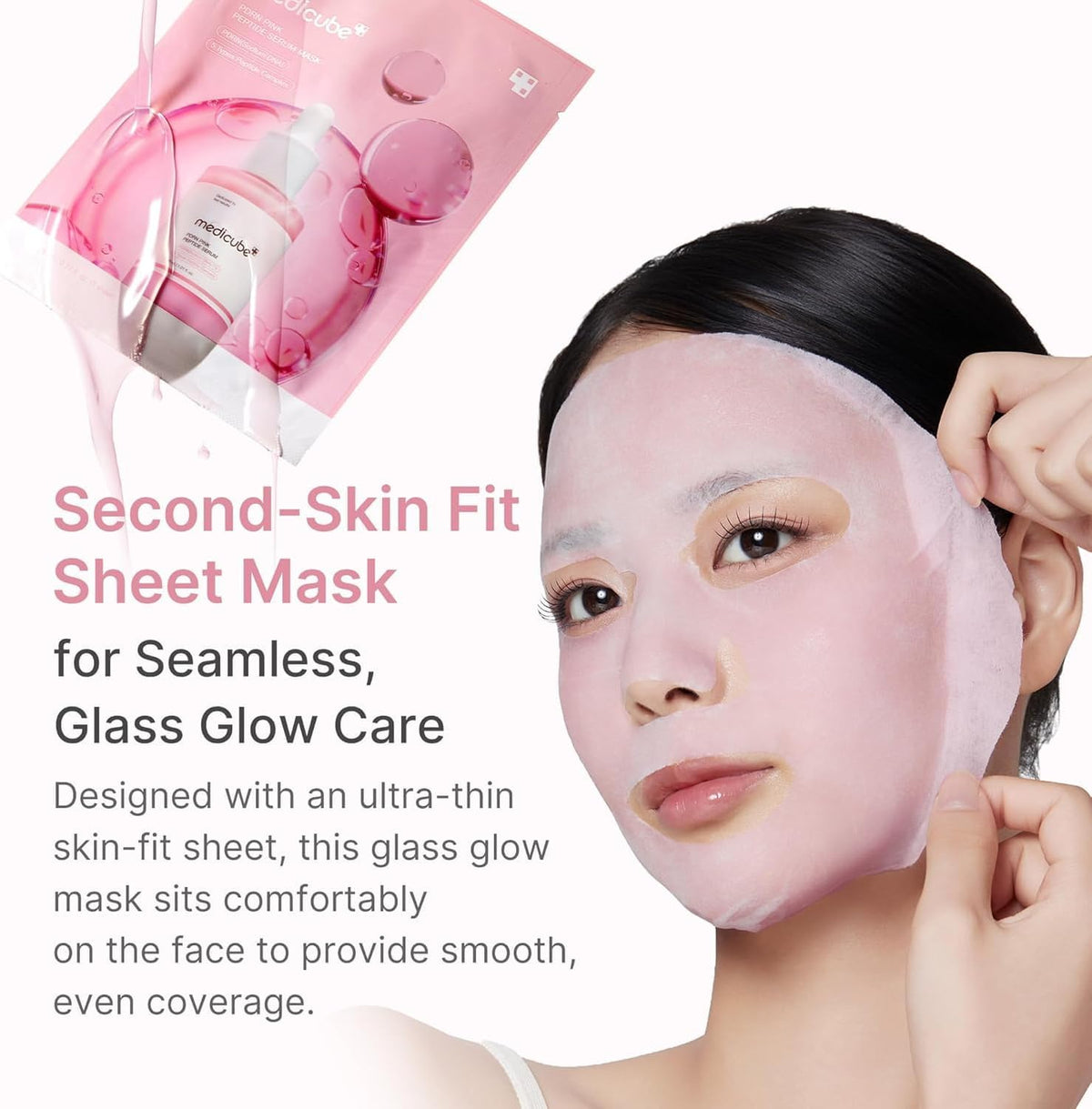 Medicube PDRN Pink Peptide Ampoule Sheet Mask, 10 Sheets - view 6