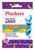 Plackers Kids Flossers, Fruit Smoothie Swirl Flavour, 75 Count