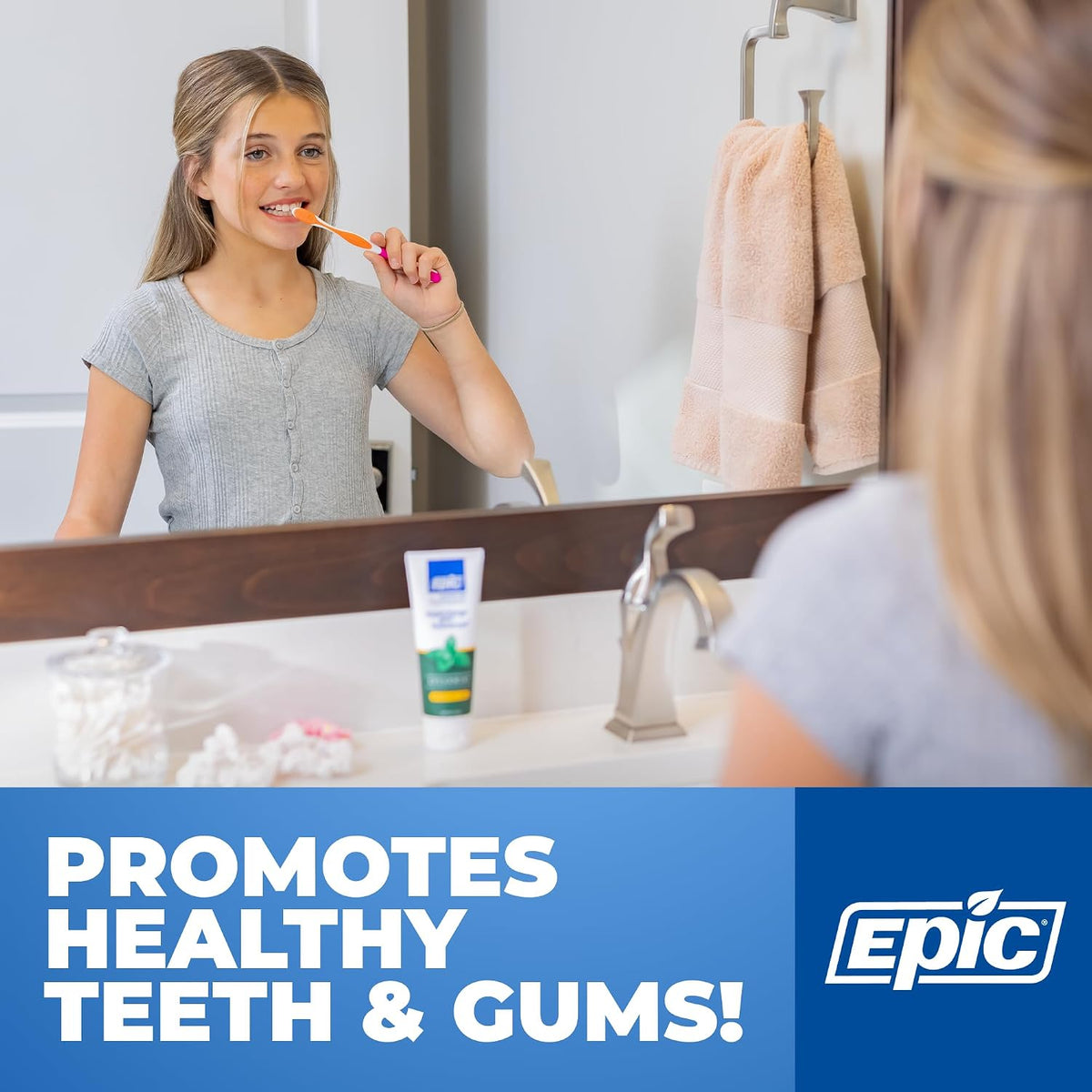 Epic Dental Fluoride-Free Xylitol Toothpaste, Spearmint, 4.9 oz, Pack of 2 - view 5