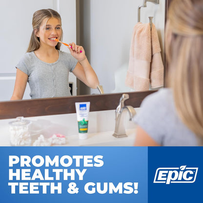 Epic Dental Fluoride-Free Xylitol Toothpaste, Spearmint, 4.9 oz, Pack of 2 - view 5