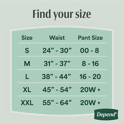 Depend Fresh Protection Incontinence Underwear for Women, Small, 80 Count - view 4