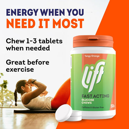 Lift Fast Acting Glucose Chewable Tablets Orange, 50 Count x 6 - view 4