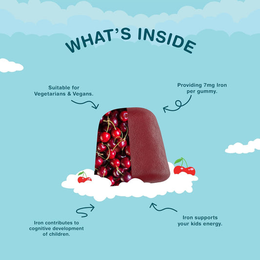 Horbaach Kids Iron Gummies with Vitamin C - Cherry Flavour - view 2