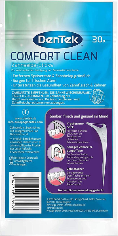 DenTek Comfort Clean Dental Floss Sticks, Mint, 30 Count (Pack of 2) - view 2