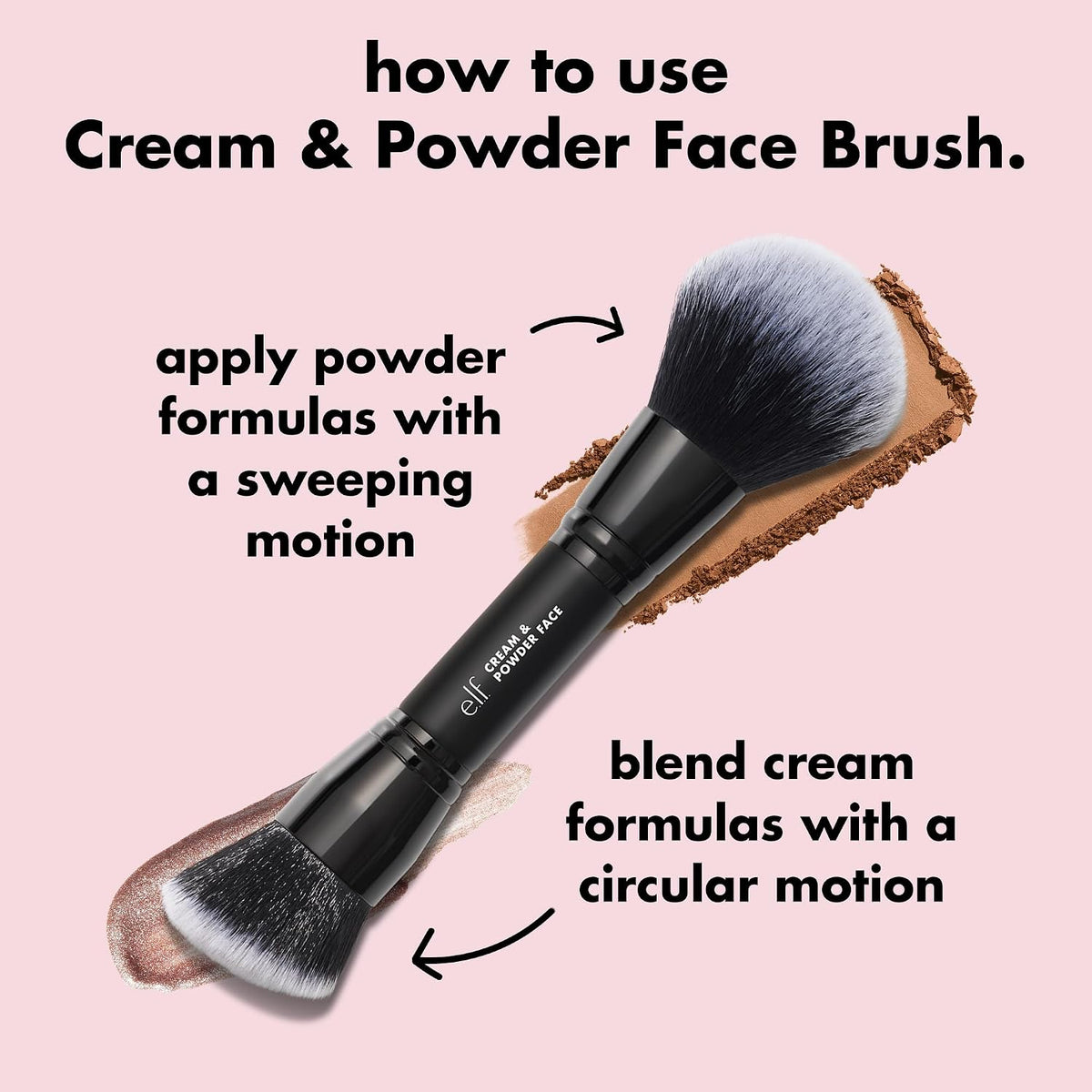e.l.f. Dual-Ended Cream + Powder Makeup Brush - view 5