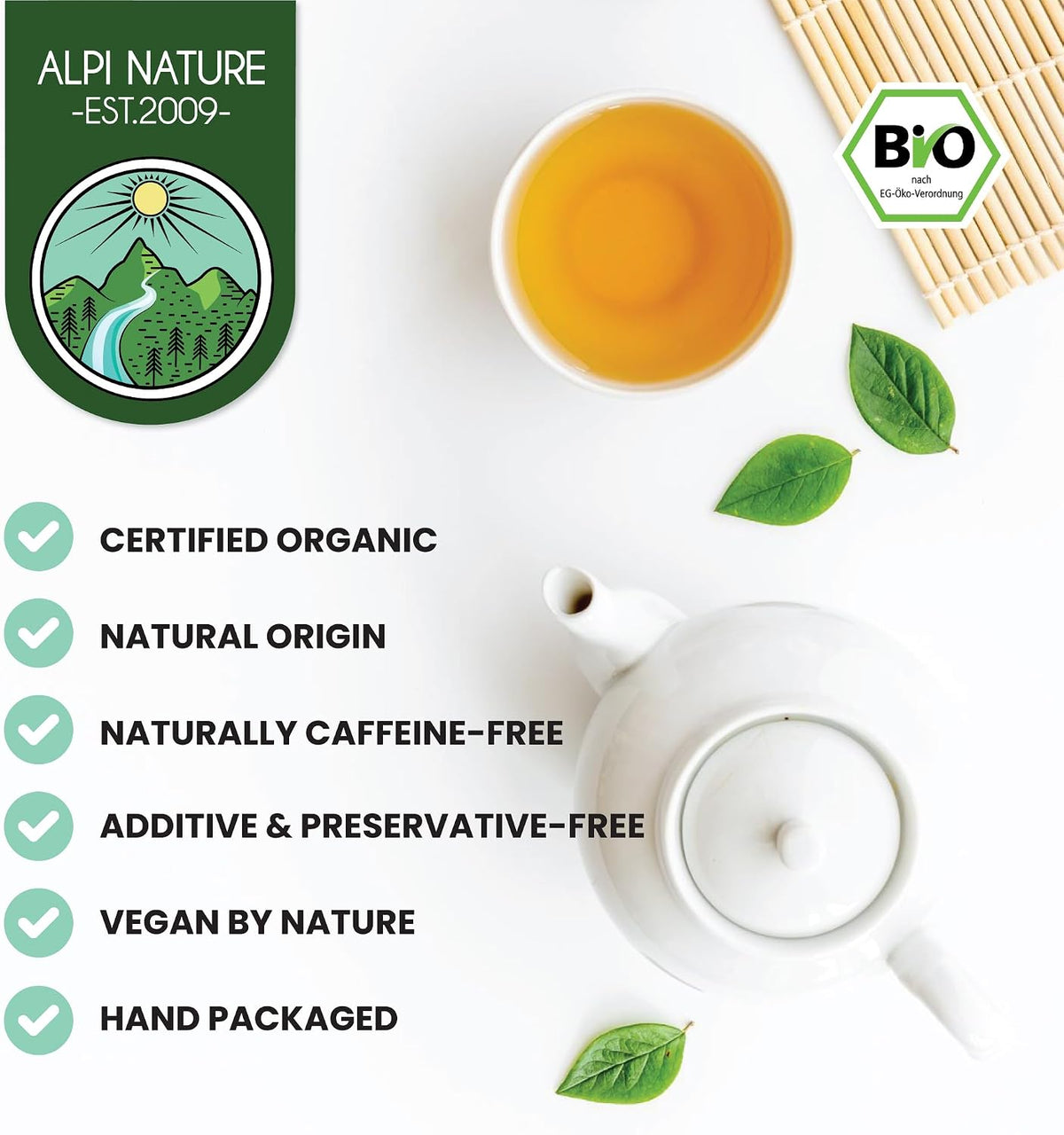 Alpi Nature Organic Mullein Tea 125 g Dried Leaves - view 5