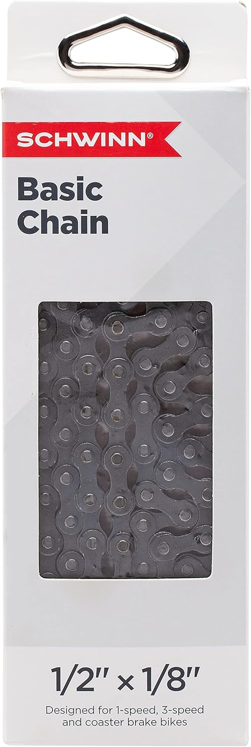 Schwinn Bike Chain, 1/2 x 1/8 in, 112 Links, Single Speed