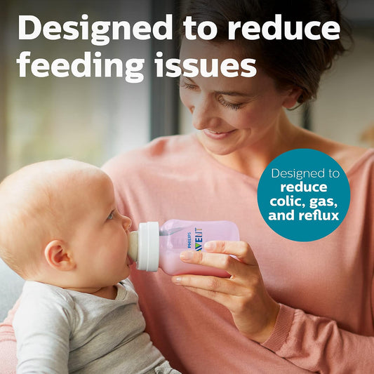 Philips Avent Anti-Colic Bottles with AirFree Vent, 9 oz (270 ml), 4 Pack - view 2