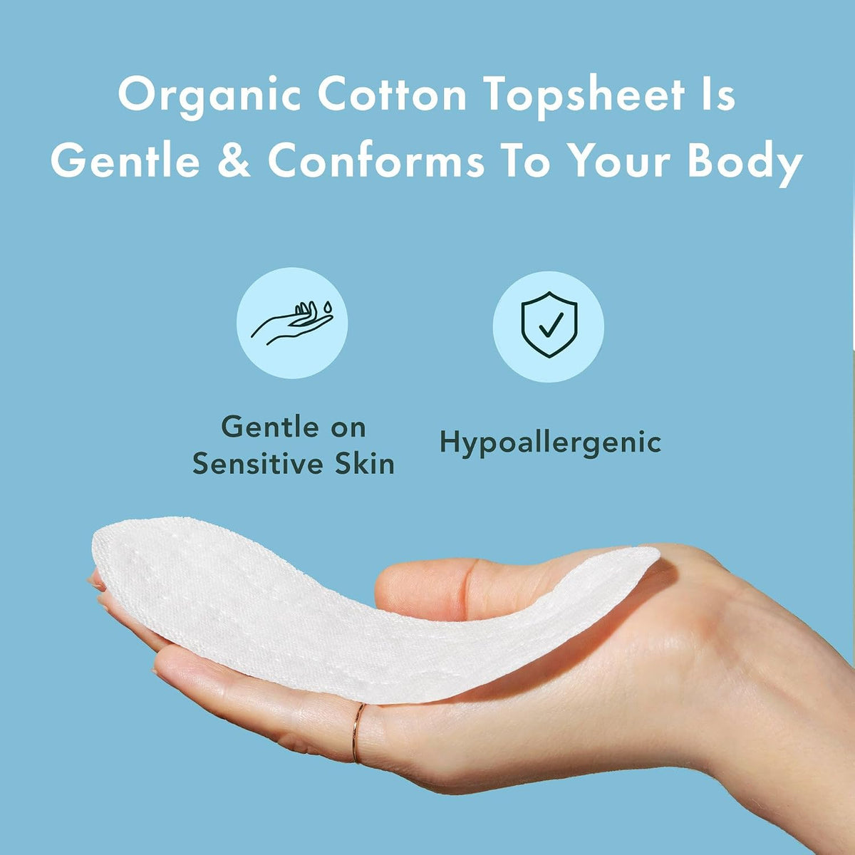 Rael Organic Cotton Cover Panty Liners, Micro Thin, 140 Count - view 4