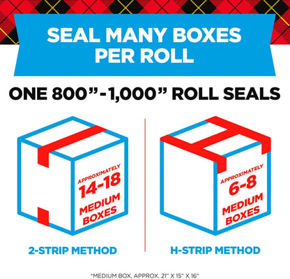 Scotch Heavy Duty Packaging Tape - Clear, 2 in x 800 in, Pack of 2 - view 3