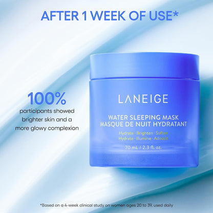 LANEIGE Water Sleeping Mask 70ml - Squalane and Probiotic-Derived Complex - view 3