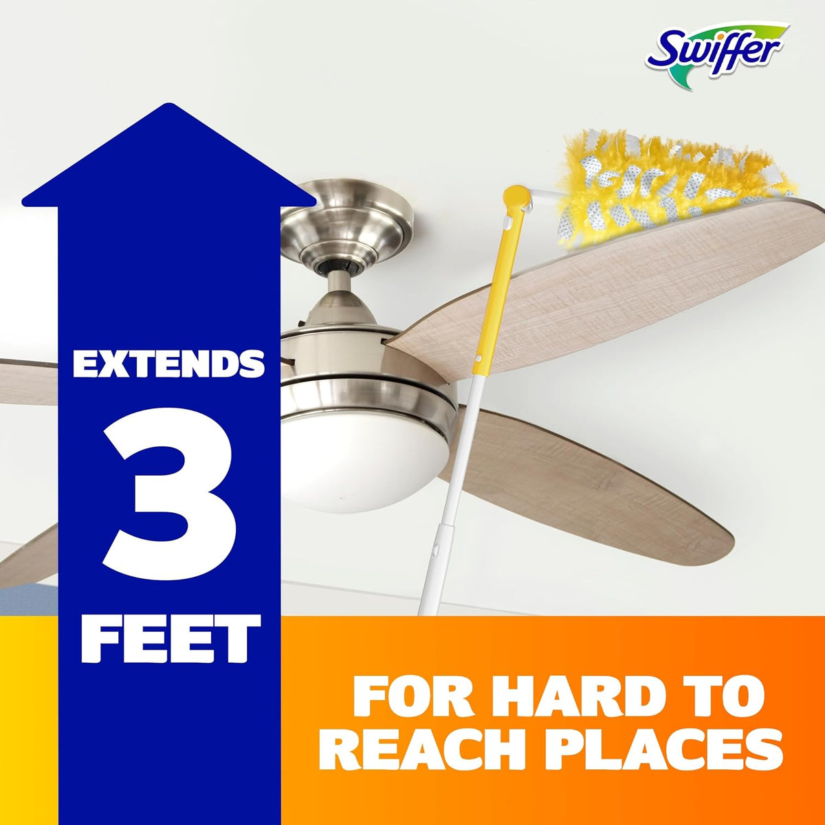 Swiffer Heavy Duty Duster Kit with 3 ft Extendable Handle and 12 Refills - view 3