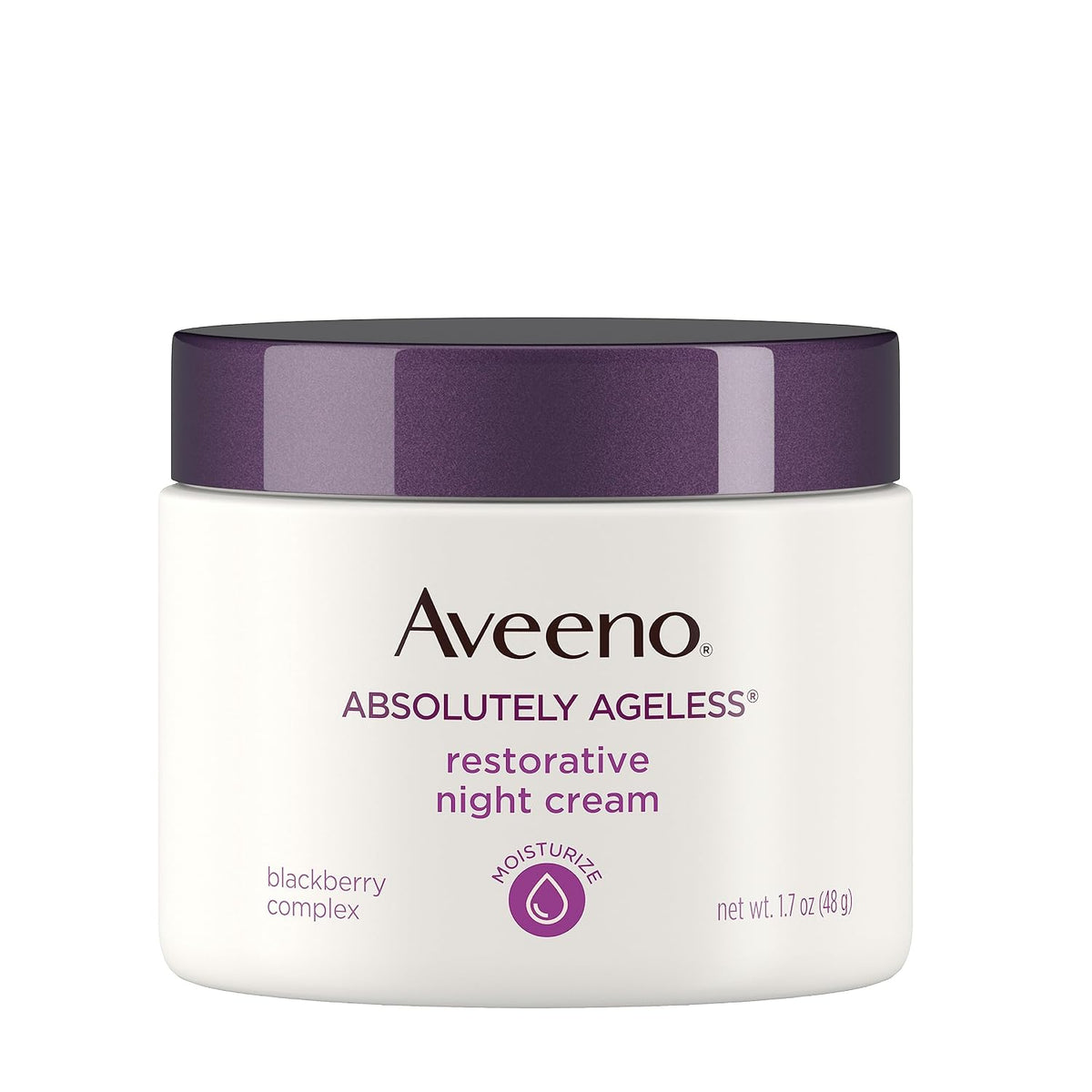 Aveeno Absolutely Ageless Restorative Night Cream, Face & Neck, 50 ml (1.7 fl oz) — alternate product view