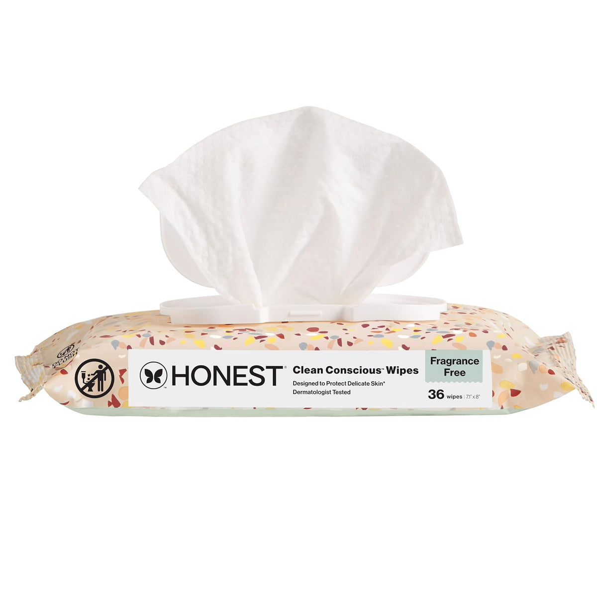 The Honest Company Multi-Use Wipes, Terrazzo, 36 Count