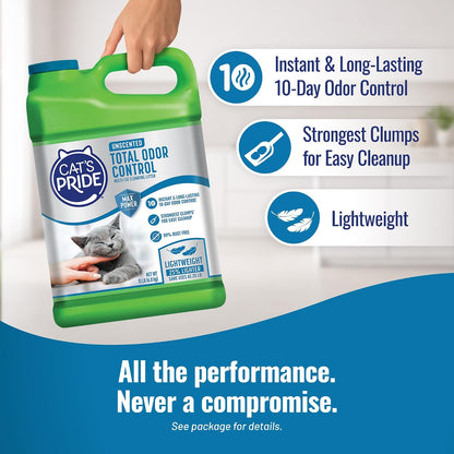 Cat's Pride Max Power Total Odor Control Clumping Litter, Unscented, 15 lb - view 4