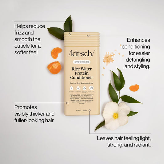 Kitsch Rice Water Protein Strengthening Conditioner 12 oz - view 2