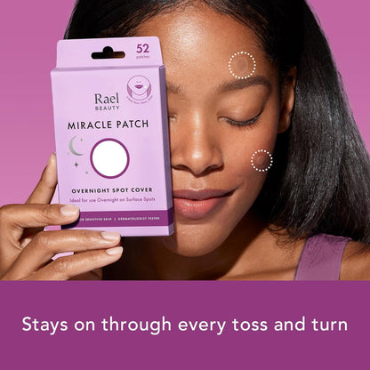 Rael Miracle Pimple Patches, Overnight Spot Cover, 52 Count, 3 Sizes - view 5