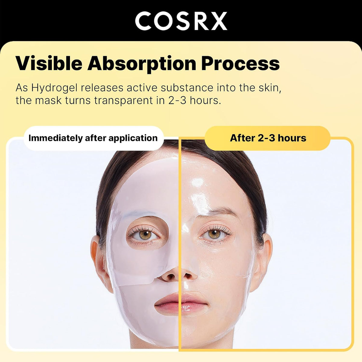 COSRX Advanced Snail Mucin Glass Glow Hydrogel Face Masks, Pack of 3 - view 3