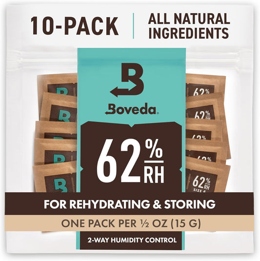 Boveda 62% Two-Way Humidity Control Packs Size 4 (10 Pack)