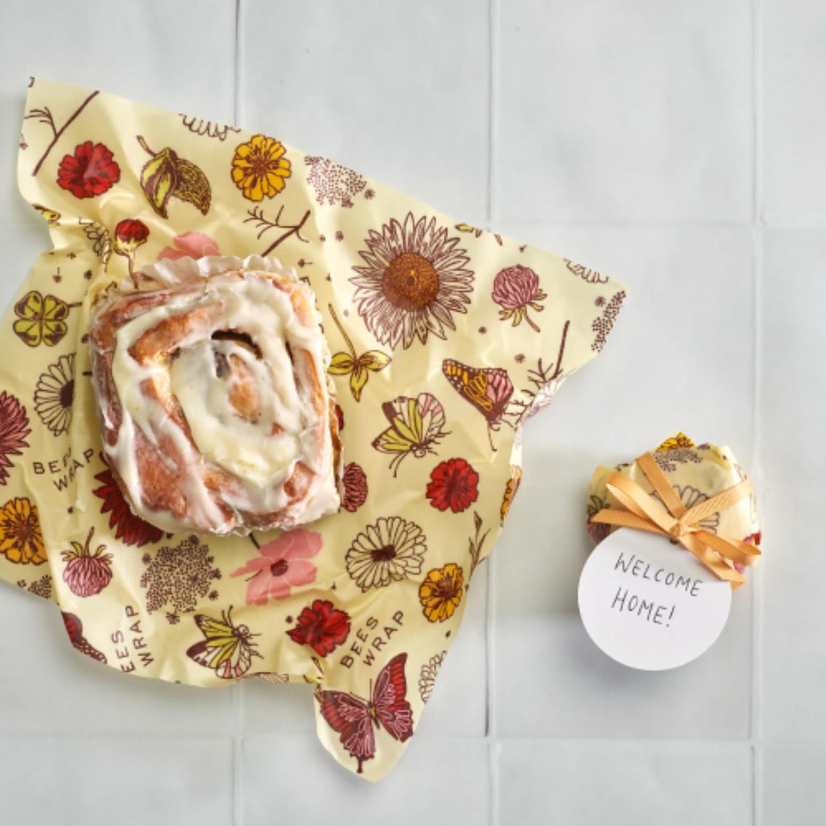 Bee's Wrap Reusable Beeswax Food Wraps, Assorted 5 Pack, Meadow Magic — alternate product view