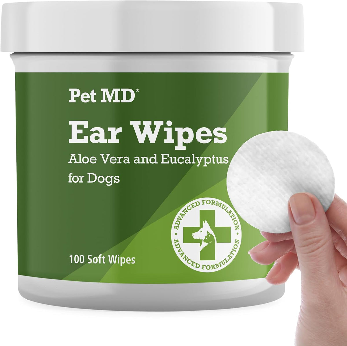 Pet MD Dog Ear Cleaning Wipes, 100 Count