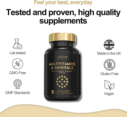 Oxford Origins Multivitamins and Minerals with Turmeric, 180 Tablets - view 4